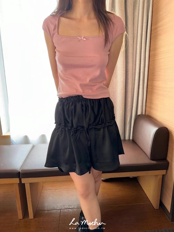方領小蝴蝶結上衣